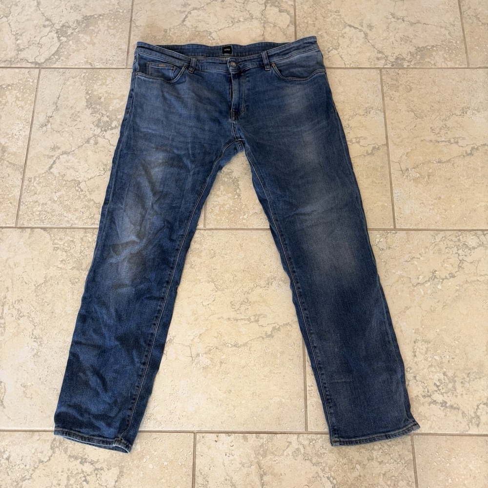 Hugo Boss Main Regular Fit Jeans Men's 38x32 Straight Leg Soft denim
